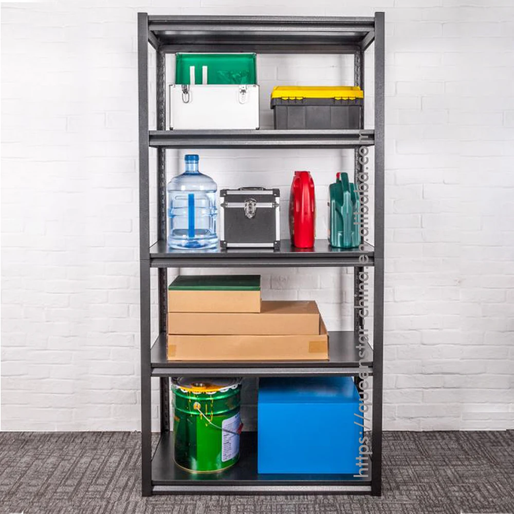 QS-MSR01 metal rack storage shelf metal shelf  5-layer light duty metal storage rack shelves