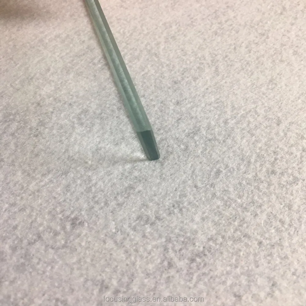 Small Size Acid Etched Normal Clear Tempered Glass Panel