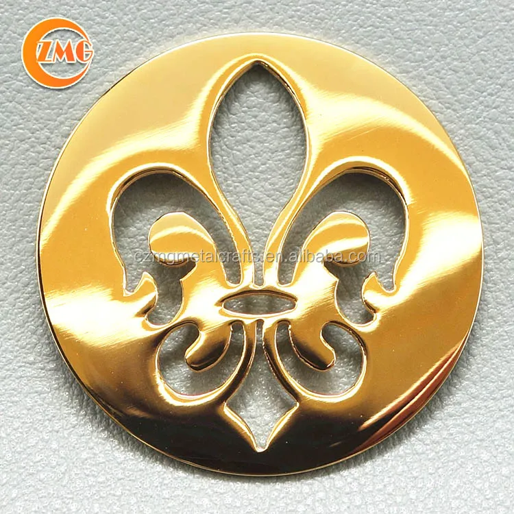 wholesale high quality custom metal labels and tags for handbags