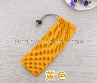 manufacture polyester mesh jewelry bags wholesale gift drawstring bag pouch net  pencil box bag