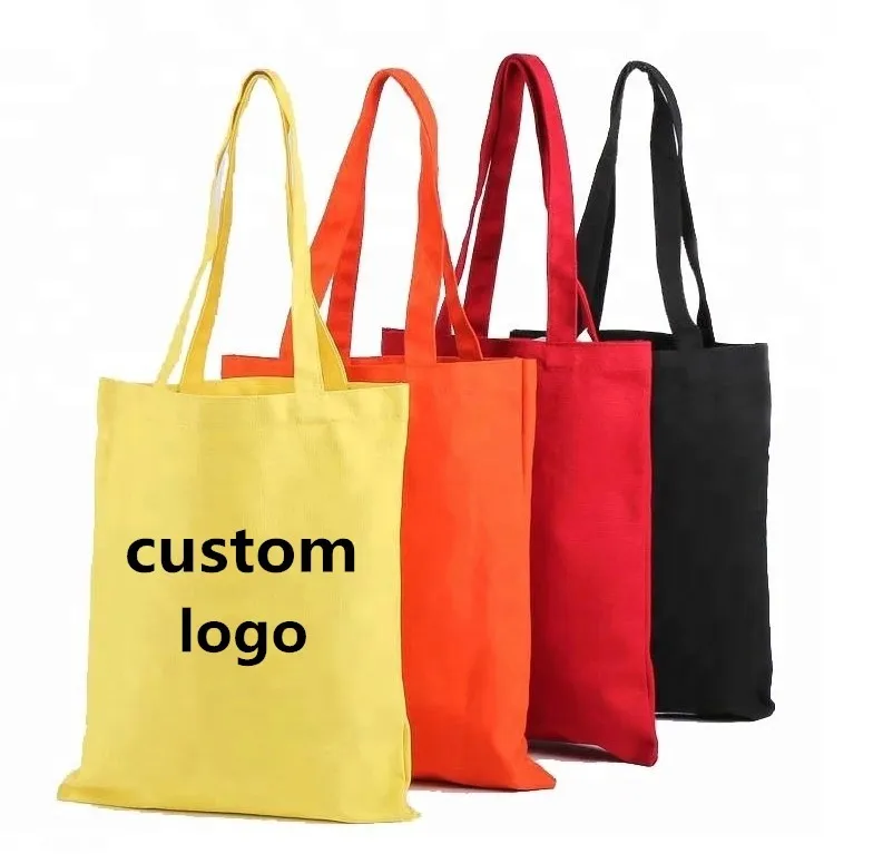 Custom Wholesale Reusable Cheap Cotton Fabric Shopping Bag Print Recycle Grocery Cotton Canvas Tote Bag
