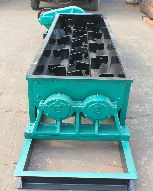 Top quality charcoal coal dust double shaft mixer with best price