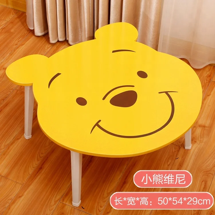 
Colorful cartoon table kids study dinning children table for kindergarten preschool with 4 removable legs 
