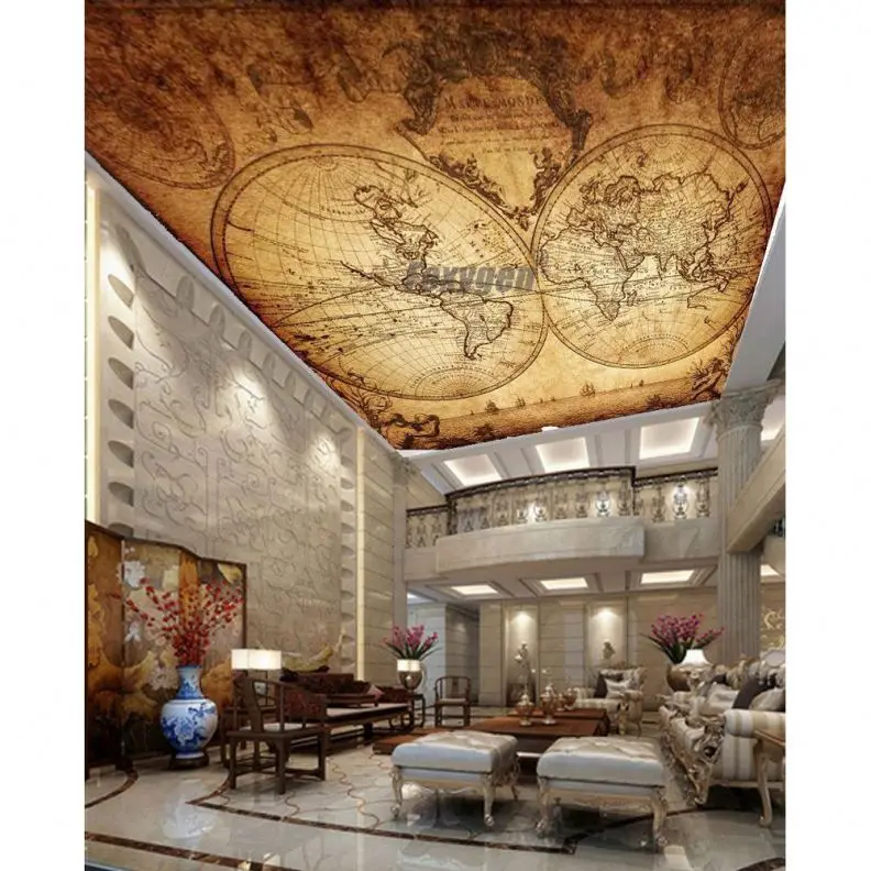 Spa lightweight pvc decorative false ceiling of normal printing with 15-year warranty for swimming pools