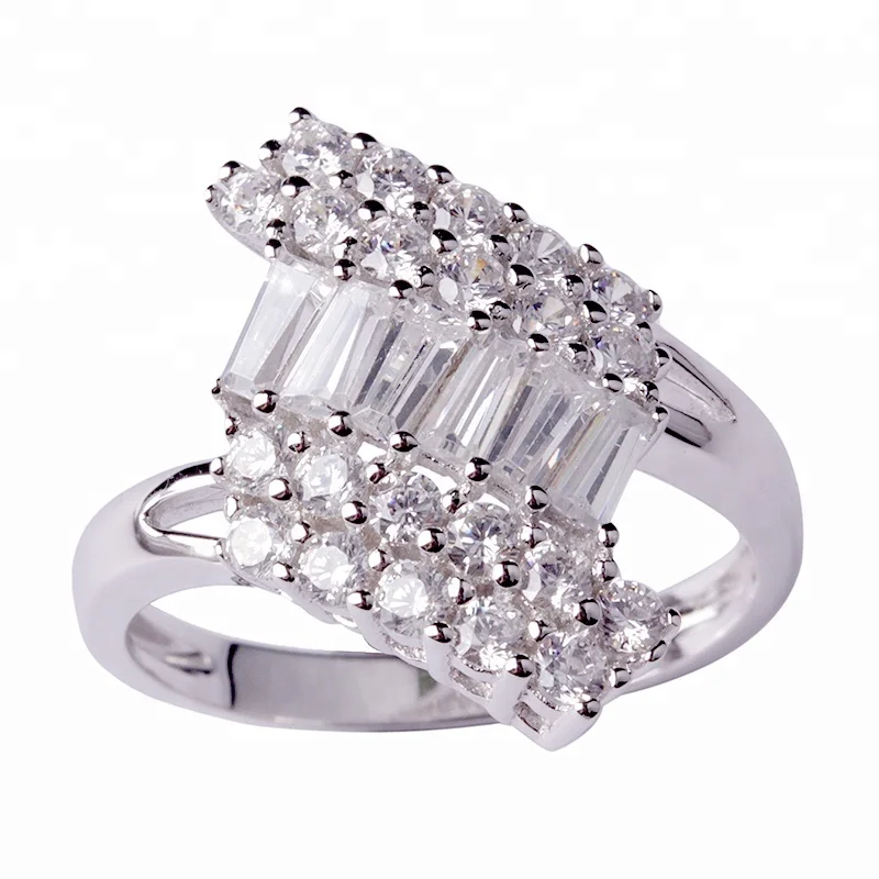 CZ Diamond 925 Siver Wholesale Silver Jewelry Thailand Women Jewelry