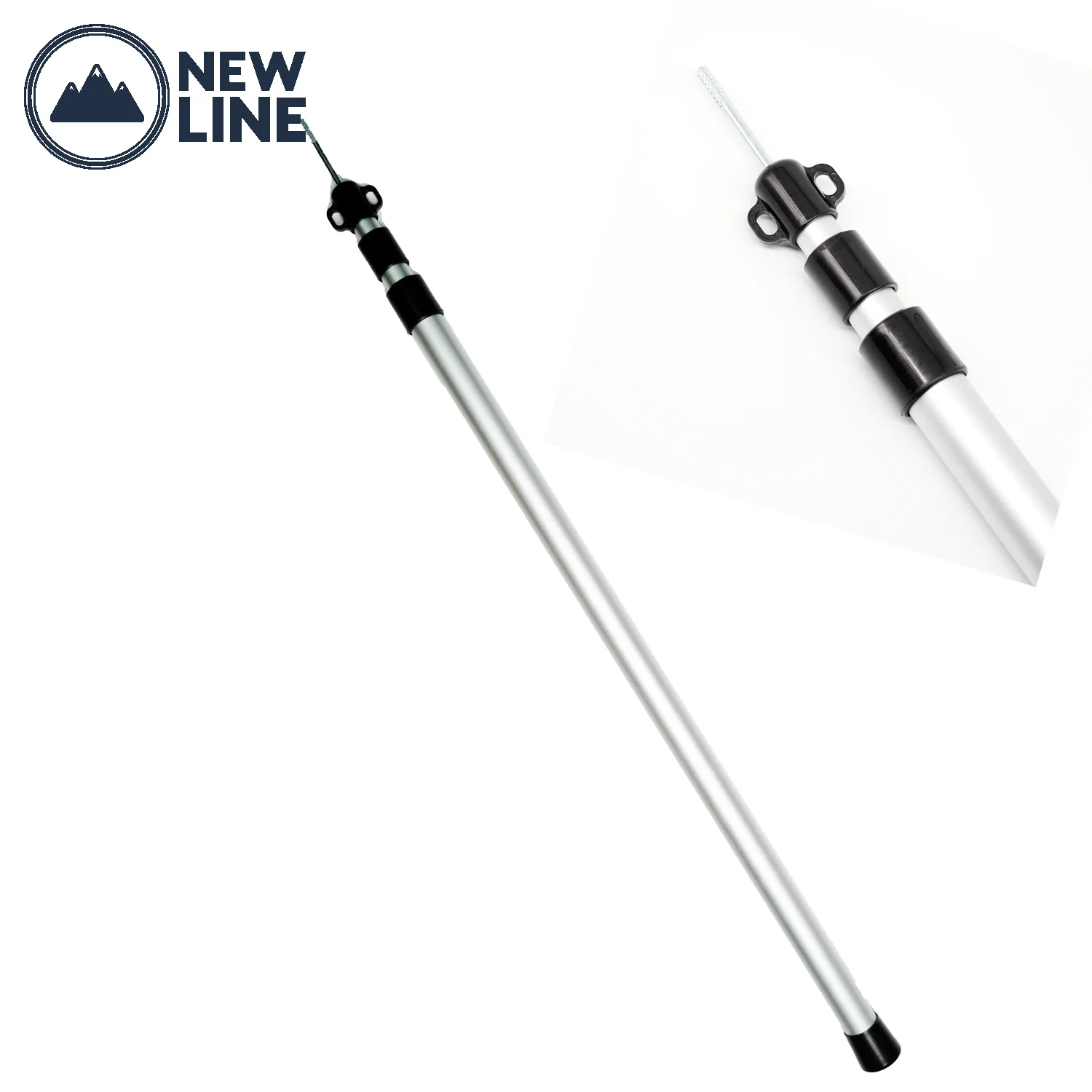 Telescopic Tarp Poles Adjustable Aluminum Rods for Tents and Tarps Awning Poles Lightweight Telescoping Tent Poles