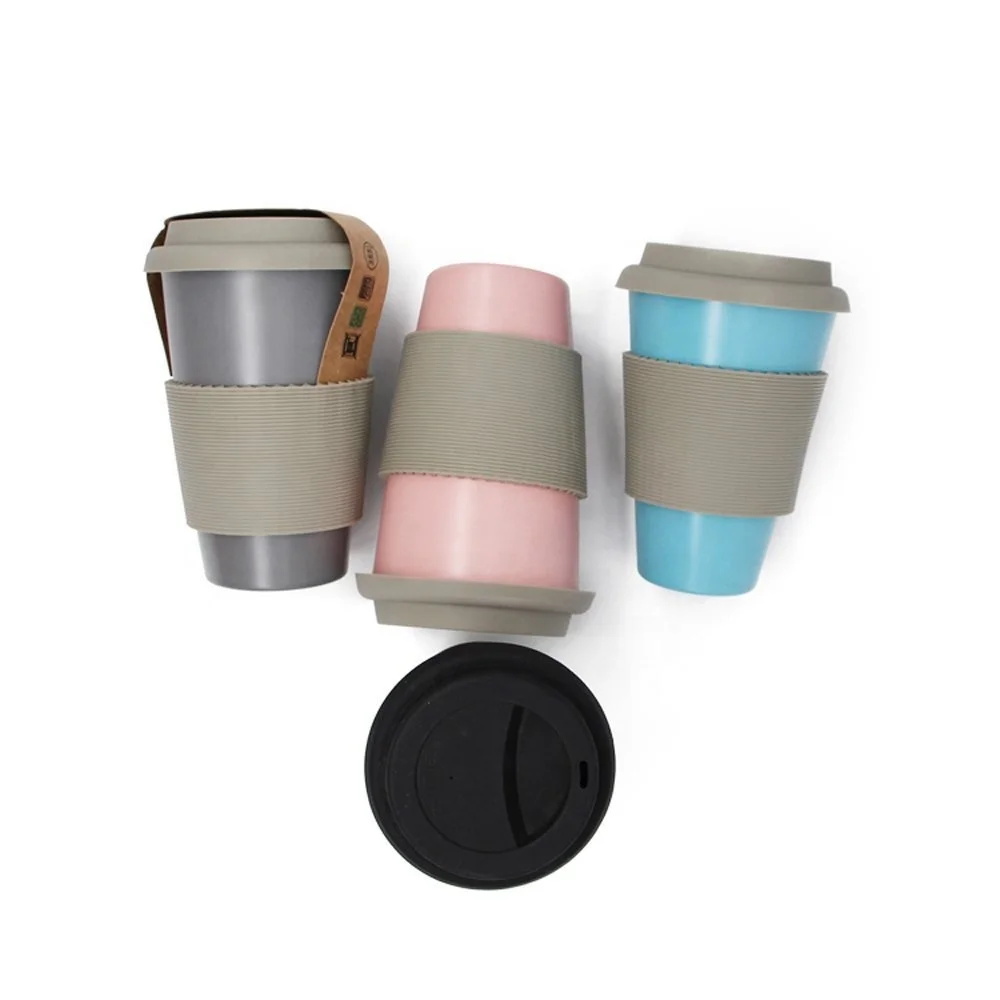 350ML/400ML/450ML  Cheap Promotion  ECO Friendly  Unbreakable Customized  Printing Colorful Bamboo Coffee Mug (Item M-10400)