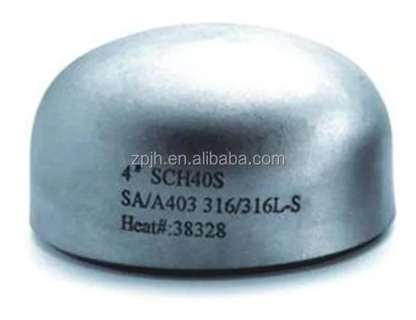 Высокое качество ASME B16.9 304 316 трубы из нержавеющей стали заглушка цена