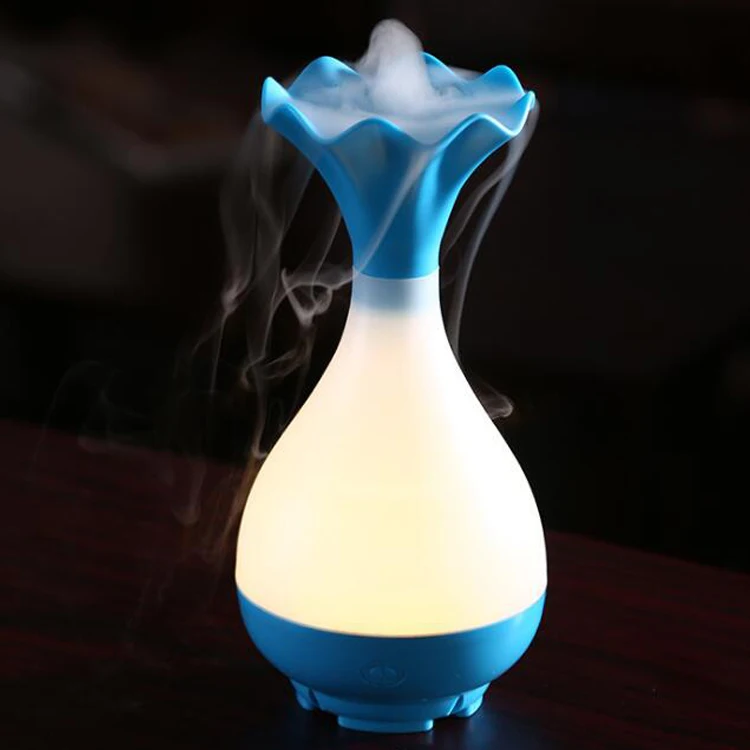 95ml vase plastic LED Humidifier aroma oil diffuser