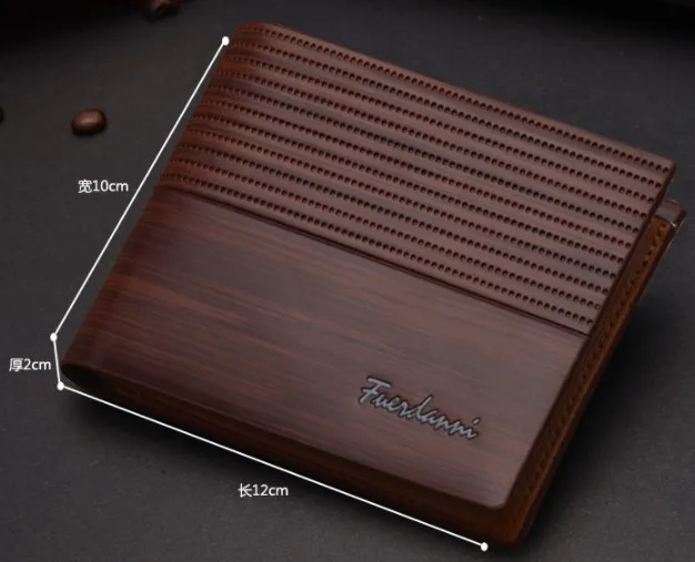 
wholesale small order stock PU men wallets mens leather slim front pocket wallet for man 