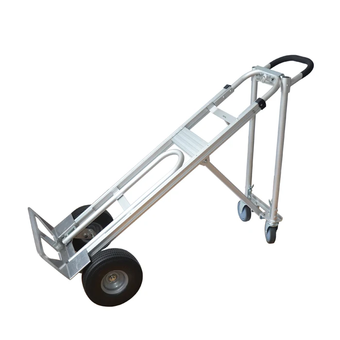 3in1 truck Four-wheel Aluminum Convertible warehouse Hand Trolley for sale