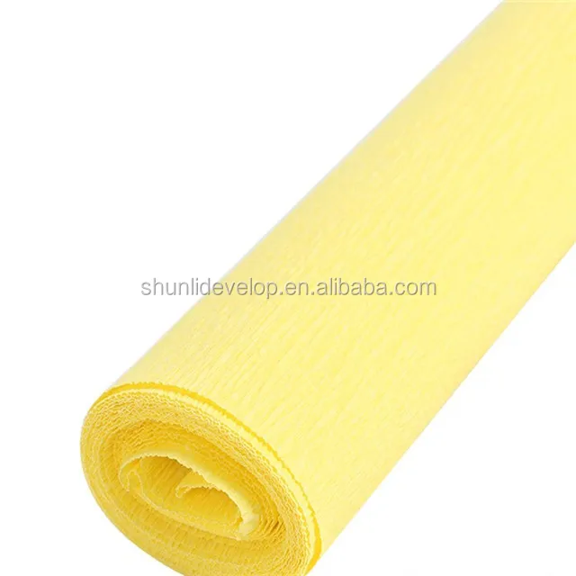 
flowers packing wholesale solid color crepe paper 