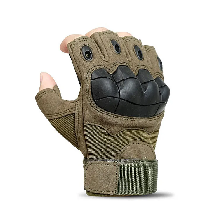 Gina Outdoor Wear-resistant Anti-slip Tactical Fingerless Gloves for Riding Cycling Motorcycle Driving Gloves