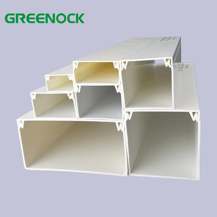 Household pvc electric decorative square cable trunking channel for cable 15x10 16x16 28x14 30x15 40x16 40x25 for nigeria market