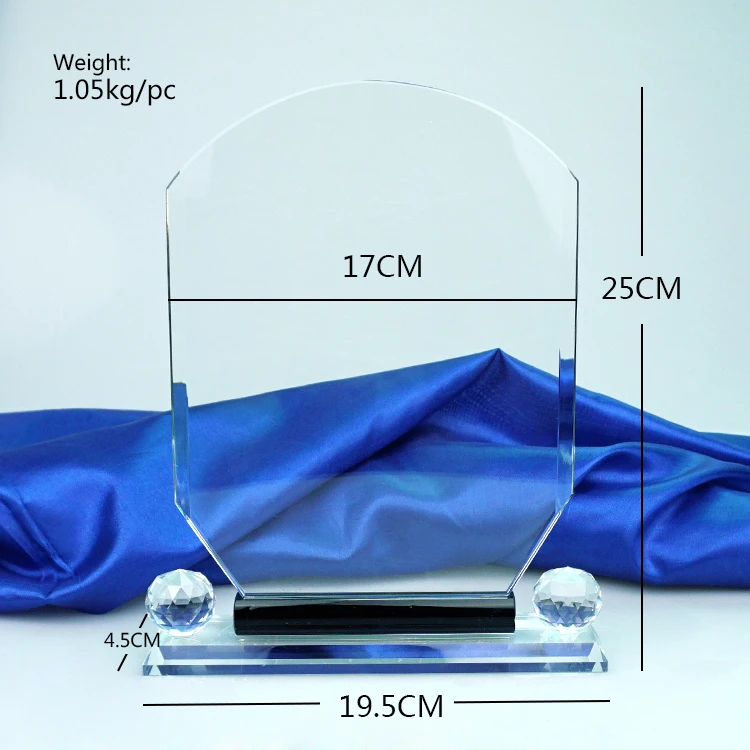 
Nice glass Crystal shields and trophy award for company gift 