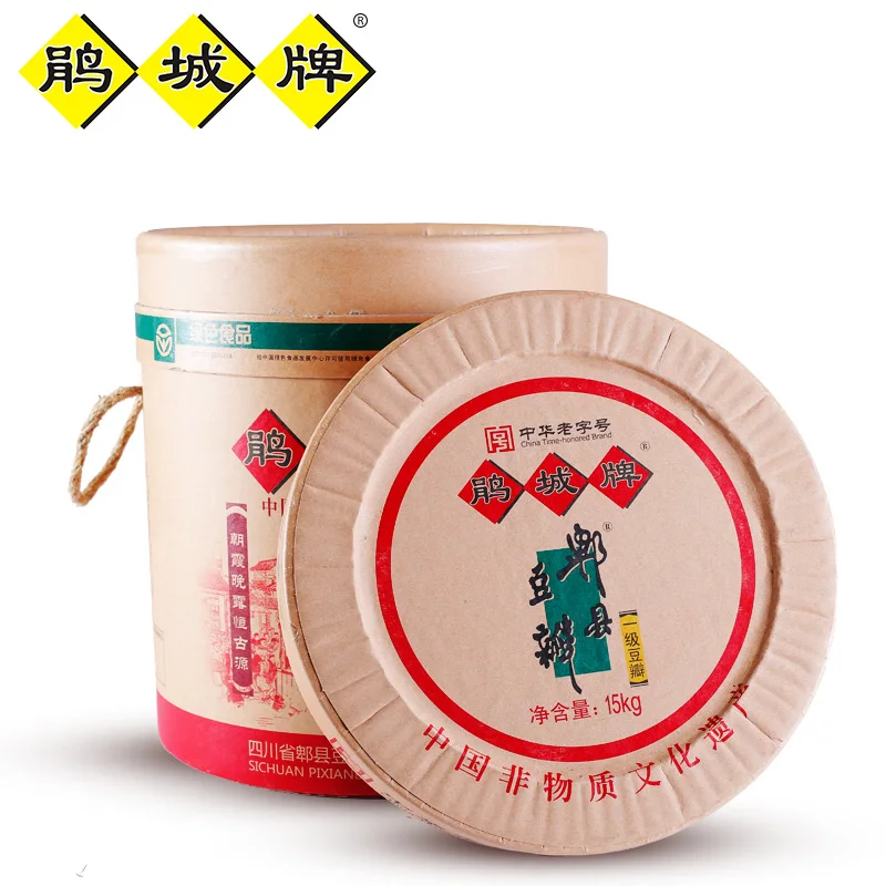 Пикантный соус для ресторана Juanchengpai Pixian Douban приправа приготовления пищи тайный Сычуань 15 кг оптовая продажа толстый с широкими