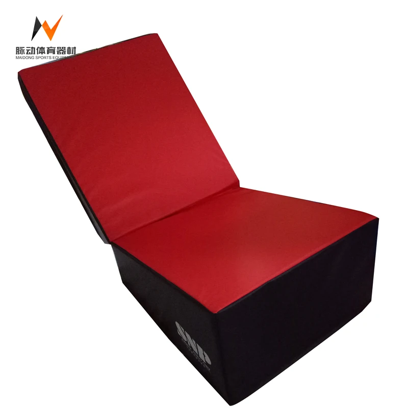 Folding Incline Mat Slope Cheese Gymnastics Gym Exercise Aerobics Tumbling Wedge