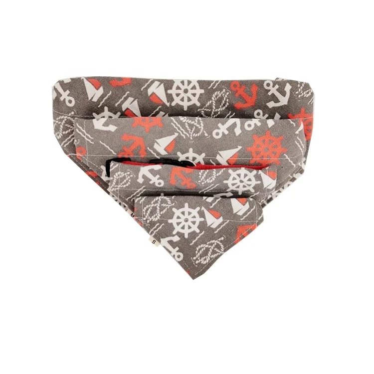 Different Size Custom Printed Cotton Pet Bandana