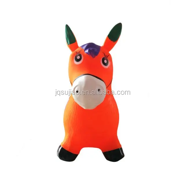 PVC inflatable painting jumping horse with music