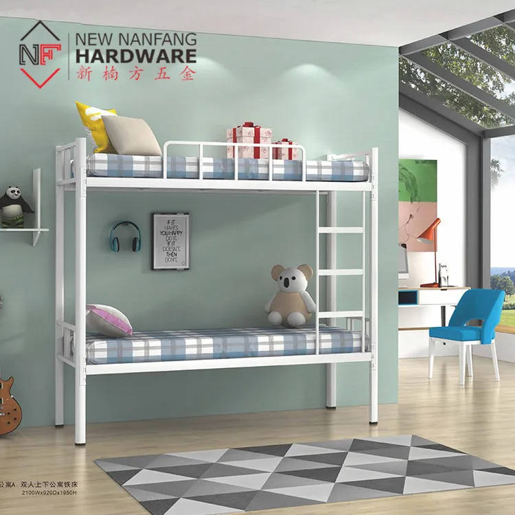 Furniture Double Bunk Bed Frame Metal Bed Frame Loft Bed For Home Adult Children School Student