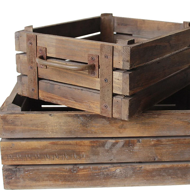 Luckywind wholesale USA hot-selling wooden industrial storage crate