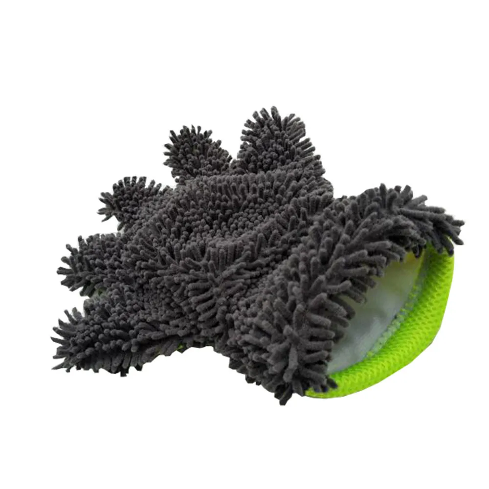 Новая варежка из микрофибры для мытья автомобиля/варежка из микрофибры для мытья автомобиля с большим пальцем/большим пальцем варежка для мытья автомобиля