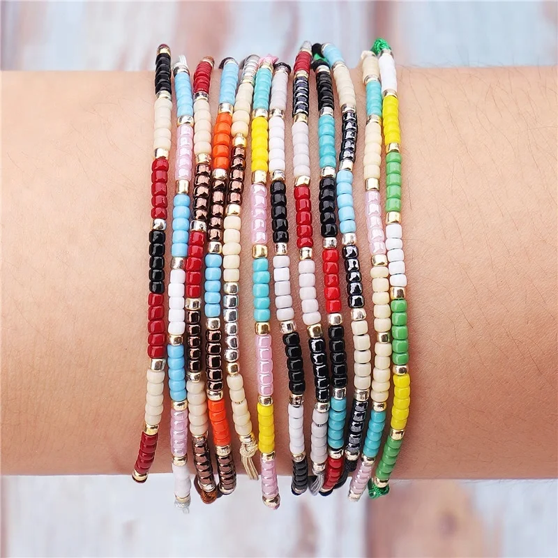 ( Color Random ) Cheap Handmade  Miyuki Bead Bracelet For Women