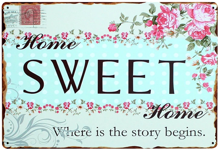 DS084 Zhejiang Poster Retro 20X30 Custom Designs Painted Vintage Tin Metal Sign Home Decor bar wall decor plate