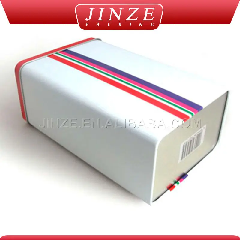 Прочный в использовании экологичные нажмите треск жестяной коробке
