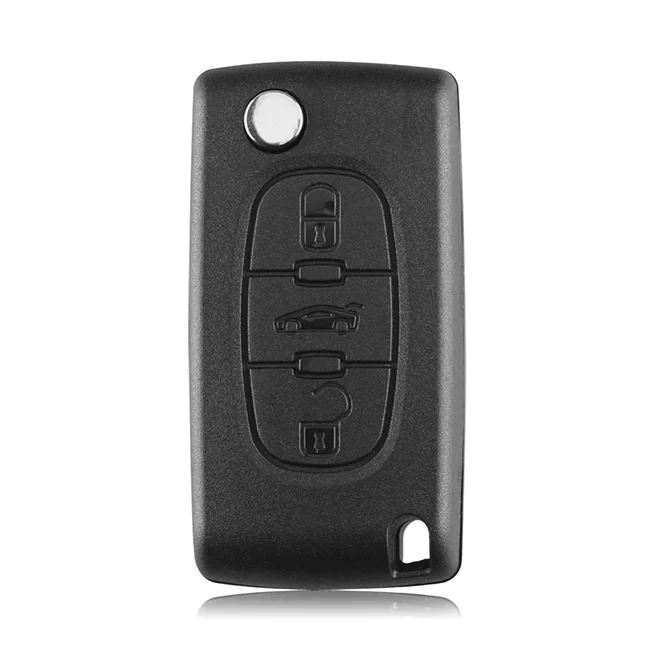 Car Remote Flip Key For PEUGEOT 207 208 307 308 408 Partner Keyless Entry HU83 Blade CE0536 433-MHz Circuit Board