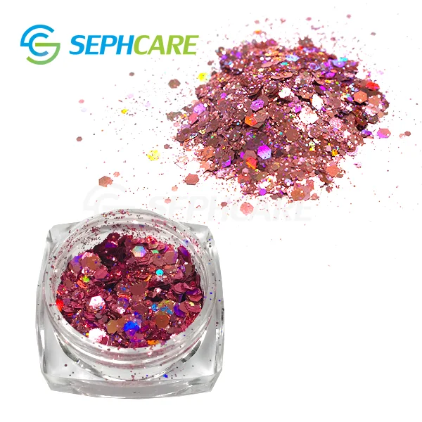 Sephcare, косметический макияж, цветные хлопья, оптовая продажа, крупные объемы, смешанные блестки