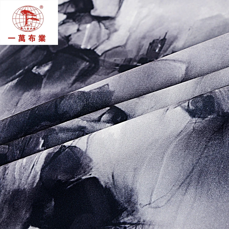 Оптовая продажа Пейсли пользовательские печатные Неопрена курчавость Шелковый шифон