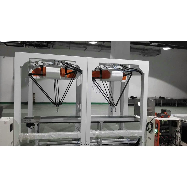 Food industrial CE 380VAC delta robot gripper arm for packing