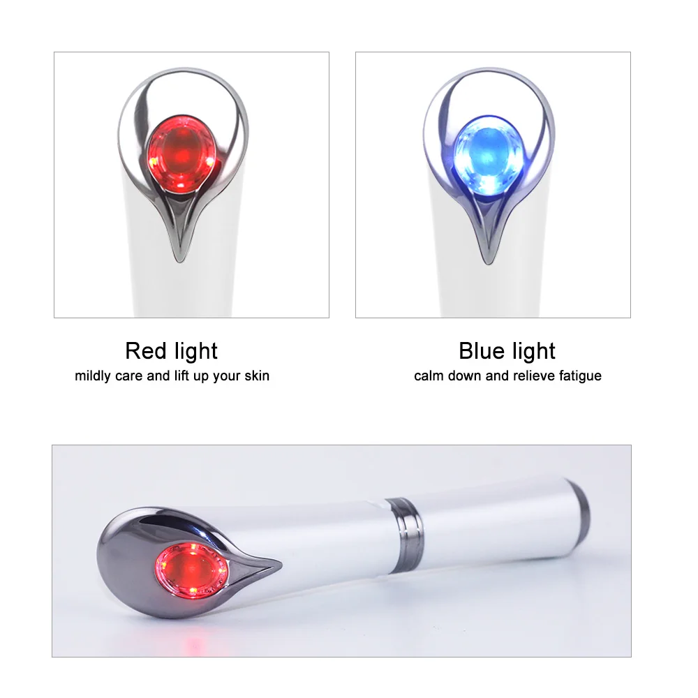 Jade sonic vibrating facial massage eye care machine massager pen manual eye wrinkle remover