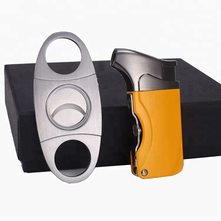 Подарочная коробка Cohiba, набор резаков для сигар и зажигалок, высококачественные аксессуары для сигар и резак для сигар