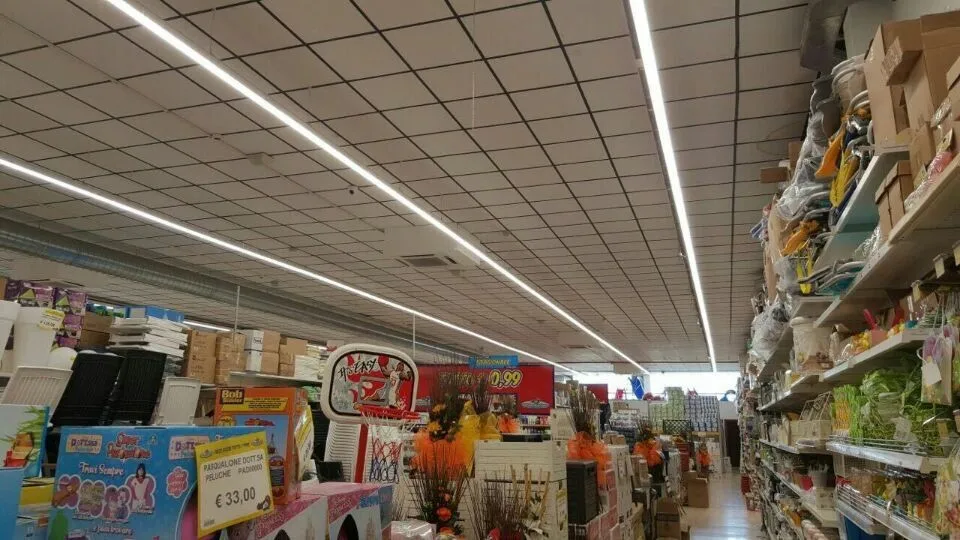 
1.2m Led Linear Light 36w Flat Surface Mounted Slim Office 1200mm Led Batten Light 