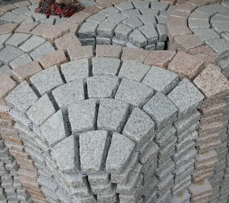 G603 Flamed Cobble Round Paving Stone