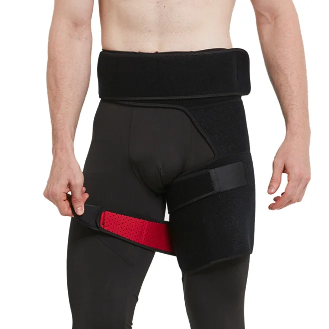Groin Support Bandage Adjustable Compression Wrap for Hip, Groin, Hamstring, Thigh