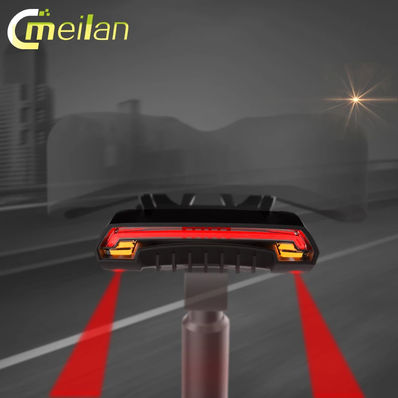 Meilan X5 Waterproof Cycling Safety Bicycle Laser Light Bike Light with Remote Control