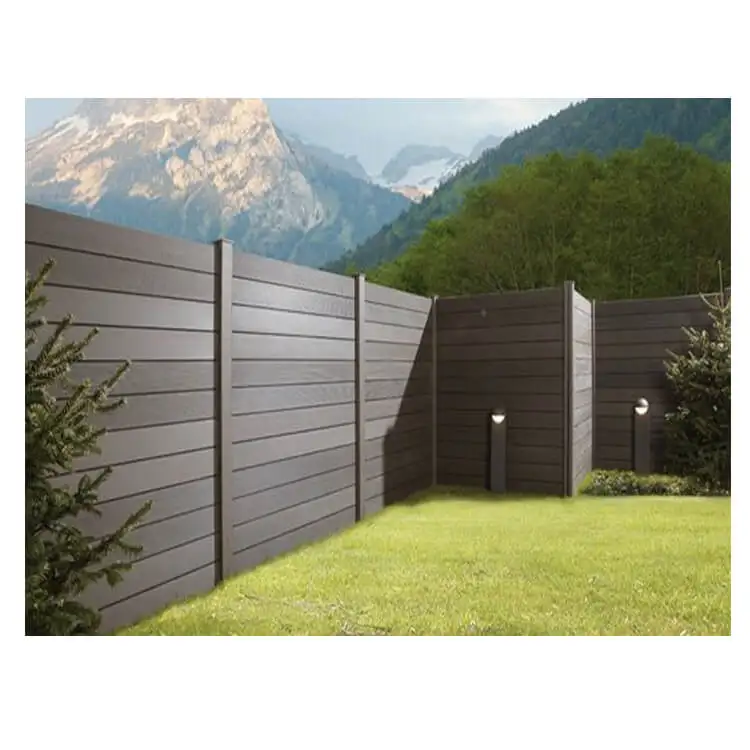 Цветная стабильность, оптовая продажа, 100% переработанная пластиковая композитная панель для ограждения, сада, деревянная конфиденциальность, материал забора WPC