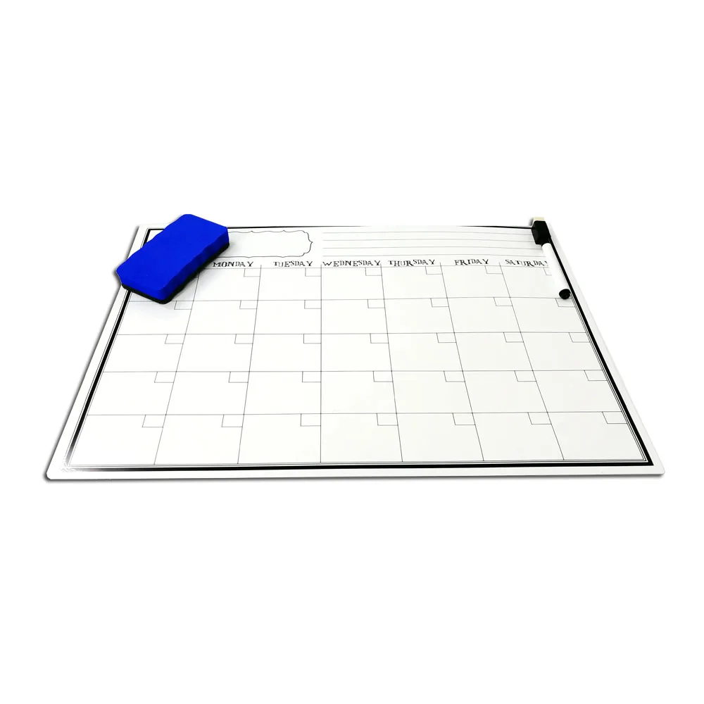 
High Quality Household Dry Erase Flexible Magnetic Calendar Sheet for Refrigerator 