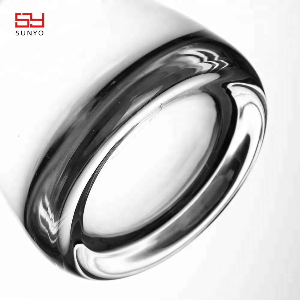 personalised handmade crystal whisky glass cup with thick base