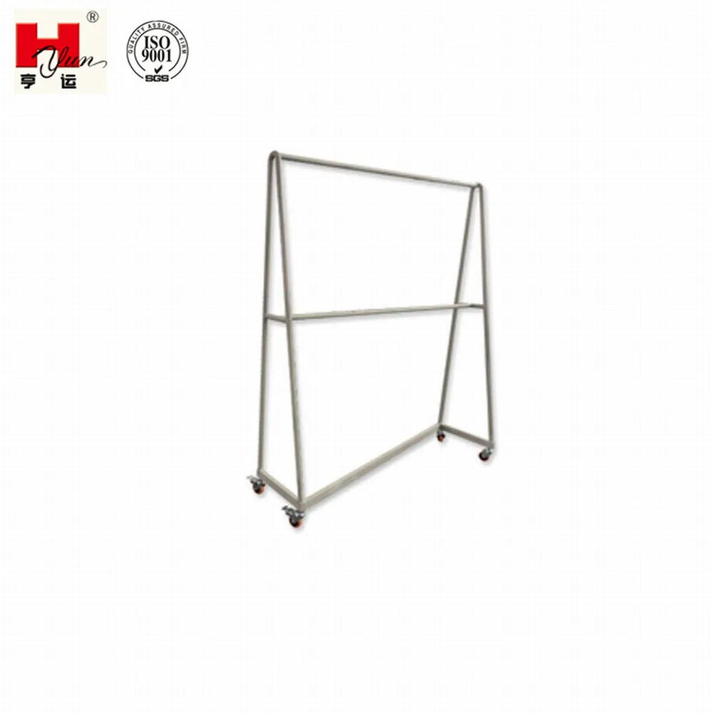 Garment Rack on Wheels Industrial Cloth Pole Hanger
