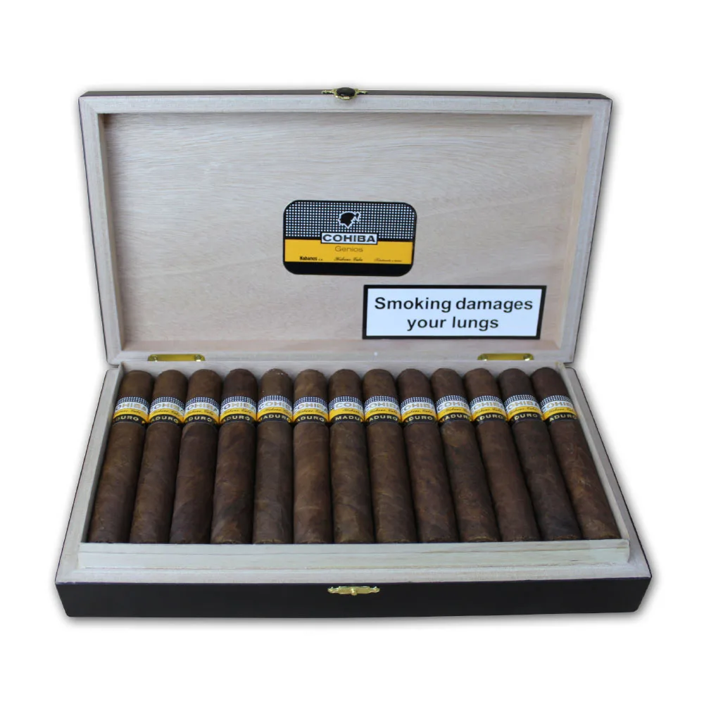 
Hot Sales Printed Logo Wooden Cigar Humidor Box Customized 