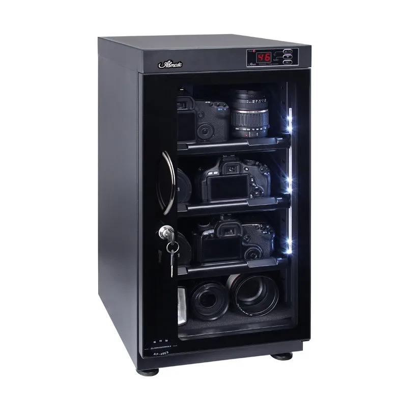 
50L electronic humidity control dry storage cabinet for dslr other camera accessories 