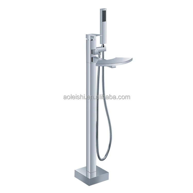 
Modern square design freestanding bathtub mixer 