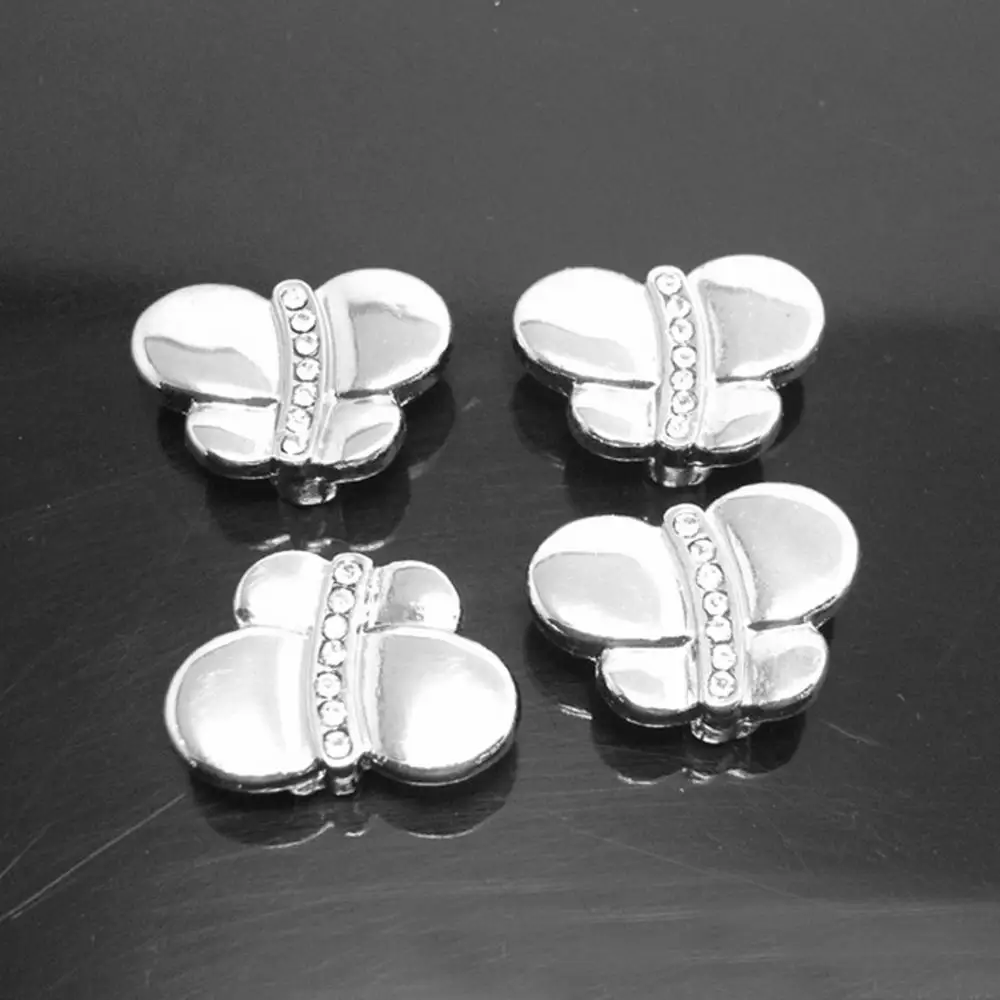 Wholesale Stocked 8mm 10mm Diy Jewelry Making Custom Heart Slide Bracelet Charm