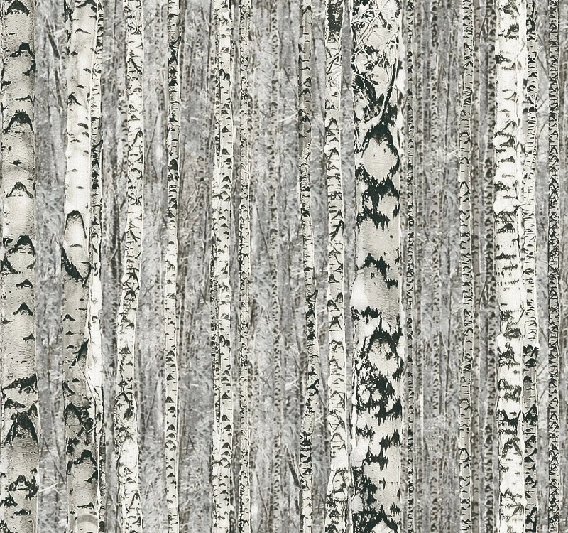 1.06M * 15.6M Impressionistic Oil Painting Tree Branches Design Modern Style PVC Wallpaper