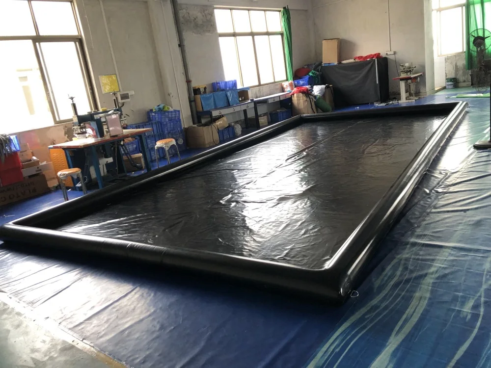 Easy set up Portable water collector Containment Mat inflatable car wash mat