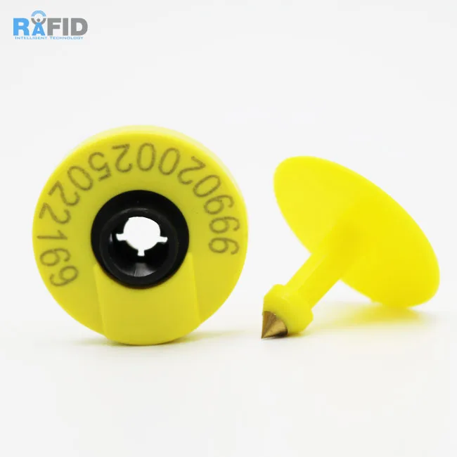 Rabbit 134.2khz RFID Animal Tag Hot Product 2019 Provided PLC Ear Tags 7 Years Solar Powered Cattle Tracking Ear Tags Farms